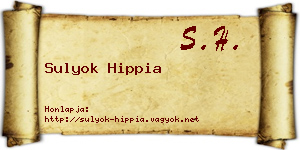 Sulyok Hippia névjegykártya